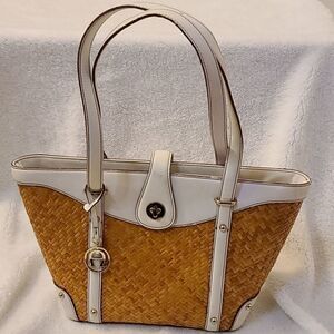 Etienne Aigner basketball and leather purse